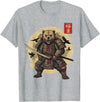 Anime Shirts For Men Women Kids Gifts Samurai Bear Shirt Warrior Vintage Graphic Japanese Men T-Shirt - Heather Grey