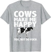 Cow Gift Cow Lover Accessories Cattle Farmer Stuff Cool Cow Art For Men Women Cow Farmer Dairy Cows Farm Animal T-Shirt -