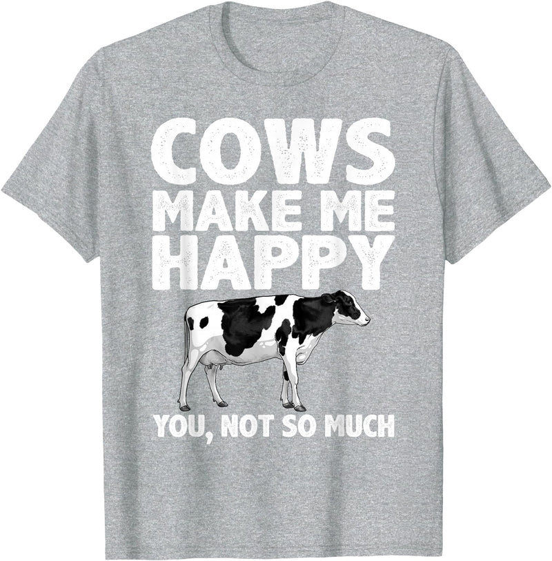 Cow Gift Cow Lover Accessories Cattle Farmer Stuff Cool Cow Art For Men Women Cow Farmer Dairy Cows Farm Animal T-Shirt -