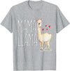Llama Family Tees NYC Mama Llama Gift Funny Matching Family Tribe Mom Mommy Mum T-Shirt - Heather Grey
