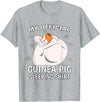 Guinea Pig Sleeping Wear Women, Men & Kids My Official Sleeping Shirt PJ Pajama Top Guinea Pig T-Shirt - Heather Grey
