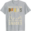 Bear Community Bear Brotherhood Gay Men Gifts Gay Bear Pride Don't Feed Bears Funny Bear Flag T-Shirt - Heather Grey