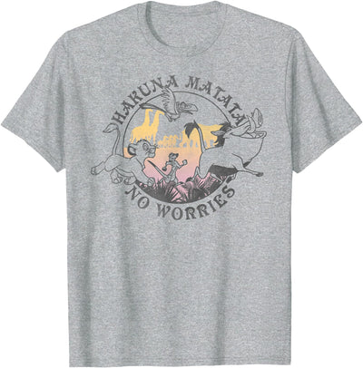 The Lion King Hakuna Matata No Worries Outline T-Shirt