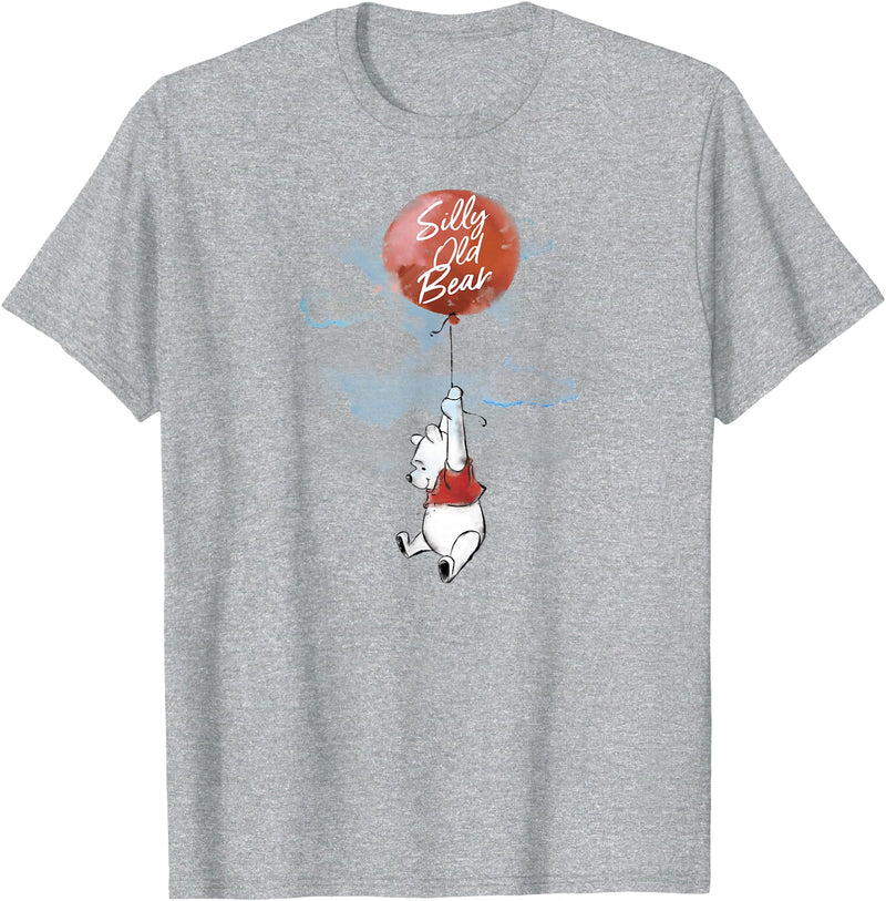 Disney Winnie The Pooh - Silly Old Bear Balloon T-Shirt - Heather Grey