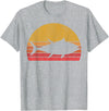 Tuna Fishing Apparel Co. Tuna Fishing Retro Sunset Bluefin Fisherman T-Shirt - Heather Grey