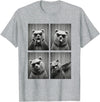 Funny Bear PhotoBooth Stuff Accessories & Gifts Bear PhotoBooth Sunglasses Funny Dab Bears Lover T-Shirt - Heather Grey