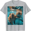 Funny Graphic Capybara Gift Ideas Funny Graphic Capybara T-Shirt - Heather Grey