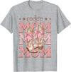 Country CowGirl Western Family Matching Rodeo Mom Pink Boots Coquette Cow-Girl Birthday Party T-Shirt - Heather Grey