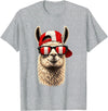 Peru Patriotic Co Patriotic Llama Peru Peruvian Flag T-Shirt - Heather Grey