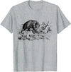 Boar hunting Wild Boar Hunter Pig Hog Hunting T-Shirt - Heather Grey