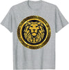 Open Mind GOLDEN LION KING T-Shirt - Heather Grey