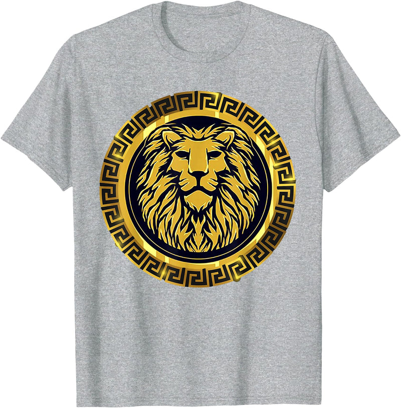 Open Mind GOLDEN LION KING T-Shirt - Heather Grey