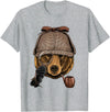 Wowsome! Bear Detective Wildlife Bear Animal Lover T-Shirt - Heather Grey