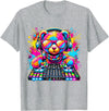 Magical and Funny Music lover Gifts DJ Teddy Bear Disco Hip Hop T-Shirt - Heather Grey