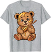 Funny bear design for kids men women Cute Bear Design for Bear Lover and Bear T-Shirt - Heather Grey