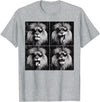 Lion Shirts For Men Women Kids Gifts Lion Selfie Funny Meme Women Kids Boys Girls Youth Teen Men T-Shirt - Heather Grey
