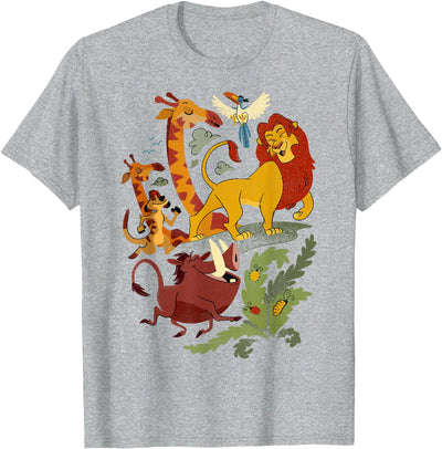 Lion King Friends Animated Portrait T-Shirt