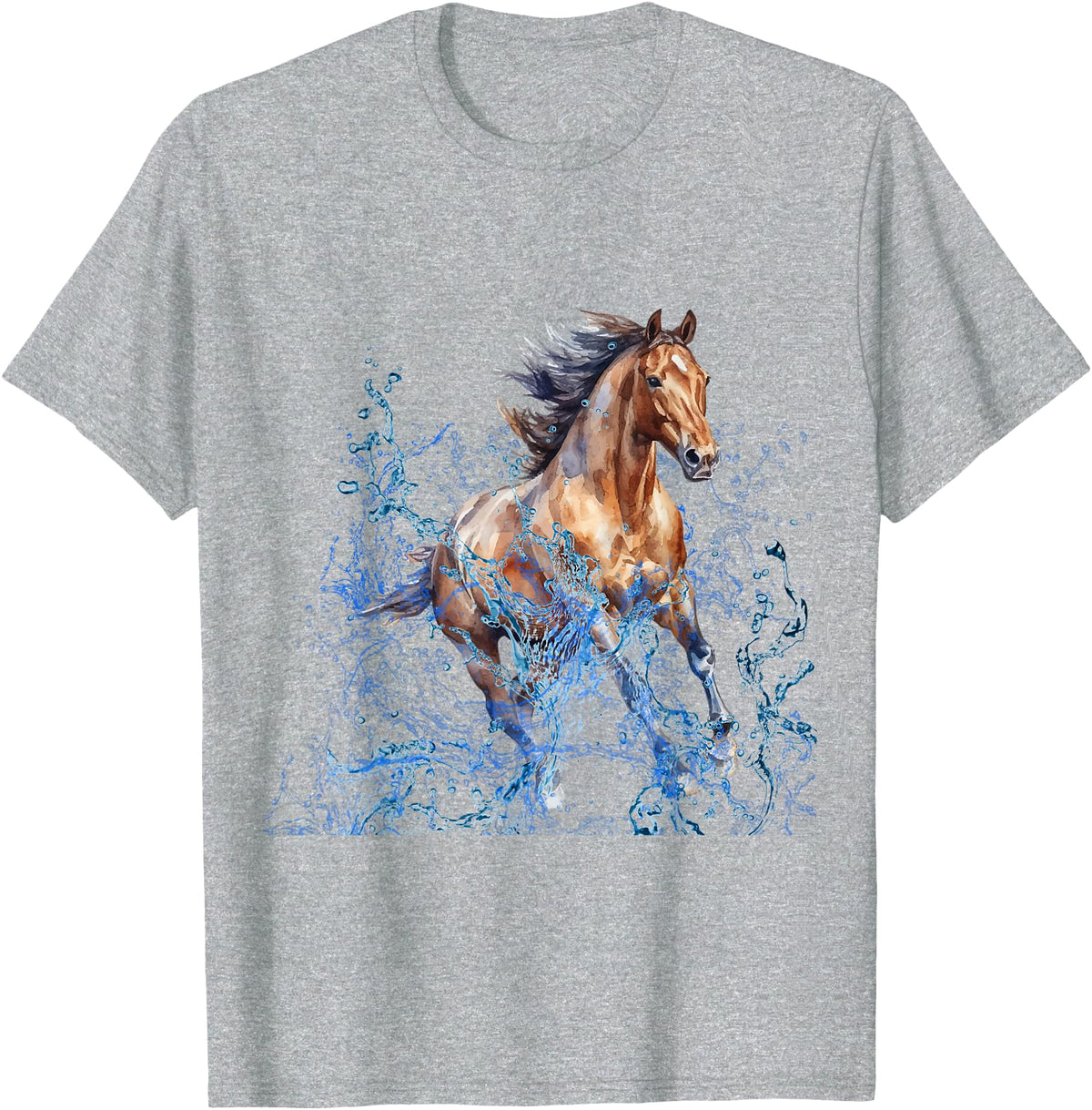 Free horse horse T-Shirt - Heather Grey