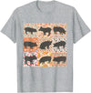 Floral Bobo Small Town Girl Animal Lover Pig Mom Pig Lover Show Mom Farm Life Farmer Floral Boho Pig T-Shirt - Heather Grey