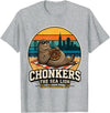 Chonkers The Sea Lion San Francisco Funny Seal Tee Chonkers The Sea Lion San Francisco Funny Seal T-Shirt - Heather Grey