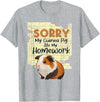 Funny Guinea Pig Shirts Sorry My Guinea Pig Ate My Homework - School Pet Lover T-Shirt - Heather Grey