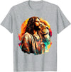 Tribe Of Judah Lion Shirt Lion Of Judah Jesus Christian Faith Men Women Gifts T-Shirt - Heather Grey