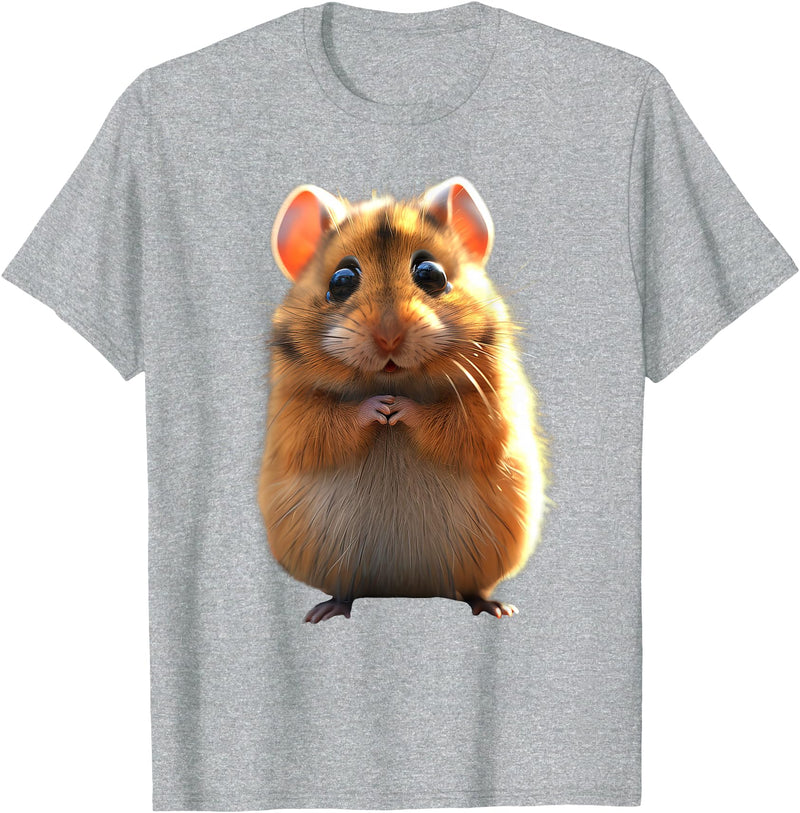 Hamster Rodent Field Hamster Cute Hamster T-Shirt - Heather Grey