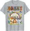 Safari 1St Birthday Boy Matching Family Mommy Of The Wild One First Bday Safari Jungle Animal T-Shirt - Heather Grey
