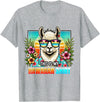 This Is My Hawaiian Shirt Party Luau Oahu Hawaii This Is My Hawaiian Shirt Funny Llama Oahu Hawaii Party T-Shirt - Heather Grey