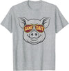 Game Day Pig Tee-TShirt Gifts Game Day Pig T-Shirt - Heather Grey