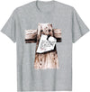 Christian Jesus Gifts Tee Gone To See Dad We're Fixin a Place For You Be Back Soon T-Shirt - Heather Grey