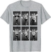 Funny Giraffe Animal Photobooth Giraffe Photobooth Funny Safari Animal Portrait T-Shirt - Heather Grey