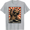 Bear DJ Stuff & Accessories Cool Retro Bear DJ Funny Bears Music Men Women Kids T-Shirt - Heather Grey