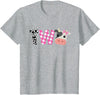 Funny Cow Mom And Dad Birthday Family Tees Second Birthday Girl Cow Farm, 2nd Birthday Cow 2 Toddler T-Shirt - Heather Grey