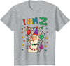 2 years old 2th birthday Llamas Llama Alpaca Shop 2 Years Old 2 Birthday Llamas Alpaca Boy Girl Llama T-Shirt - Heather Grey