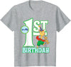 Children's My First Birthday Official Llama Llama Tee Shirt T-Shirt - Heather Grey