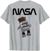 NASA Astronaut Teddy-Bear Worm Logo T-Shirt - size chart
