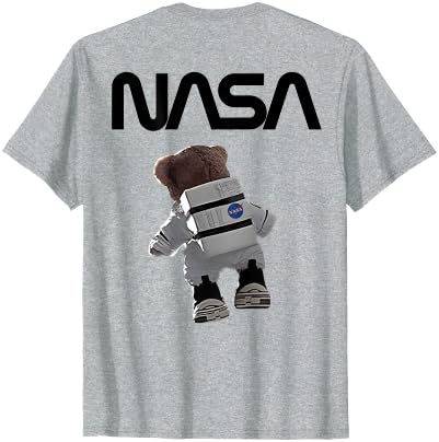 NASA Astronaut Teddy-Bear Worm Logo T-Shirt - size chart